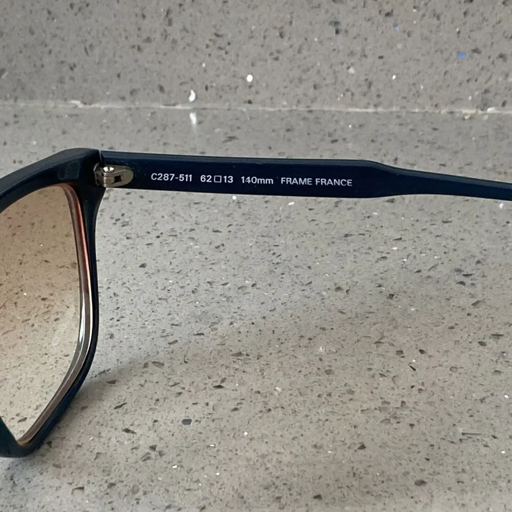 Society Optiks CACHET C287 C287-511 62-13-140 France Eyeglasses frames ONLY blue
